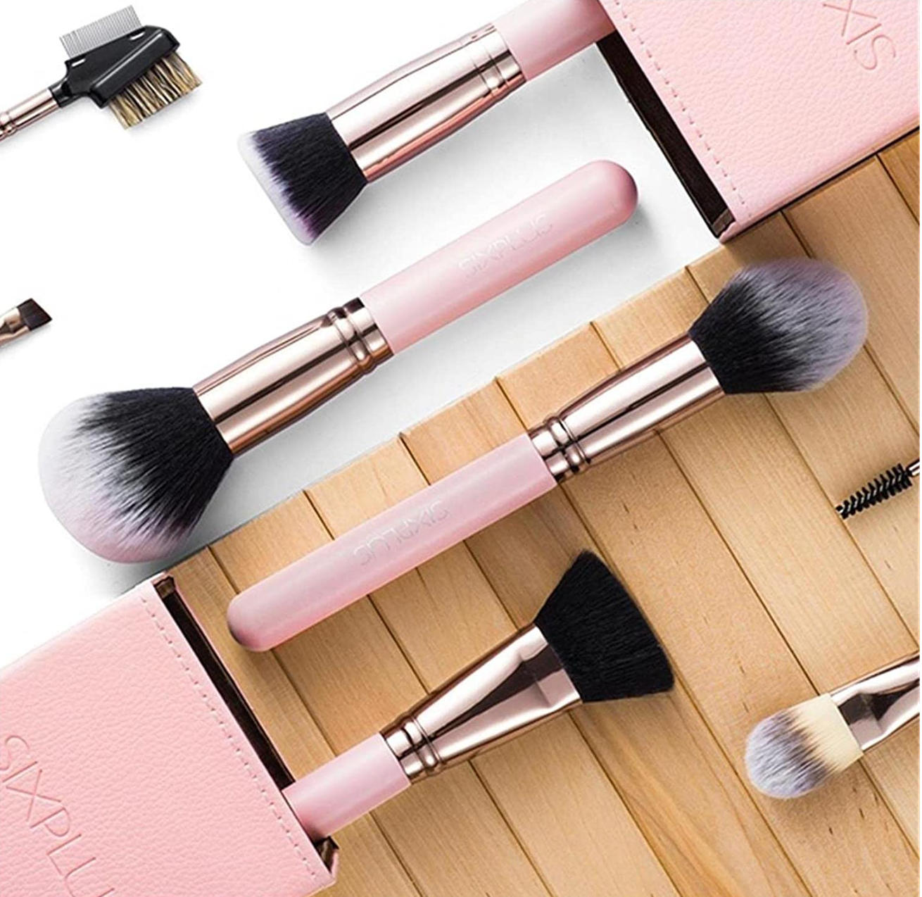 Makeup brush set box