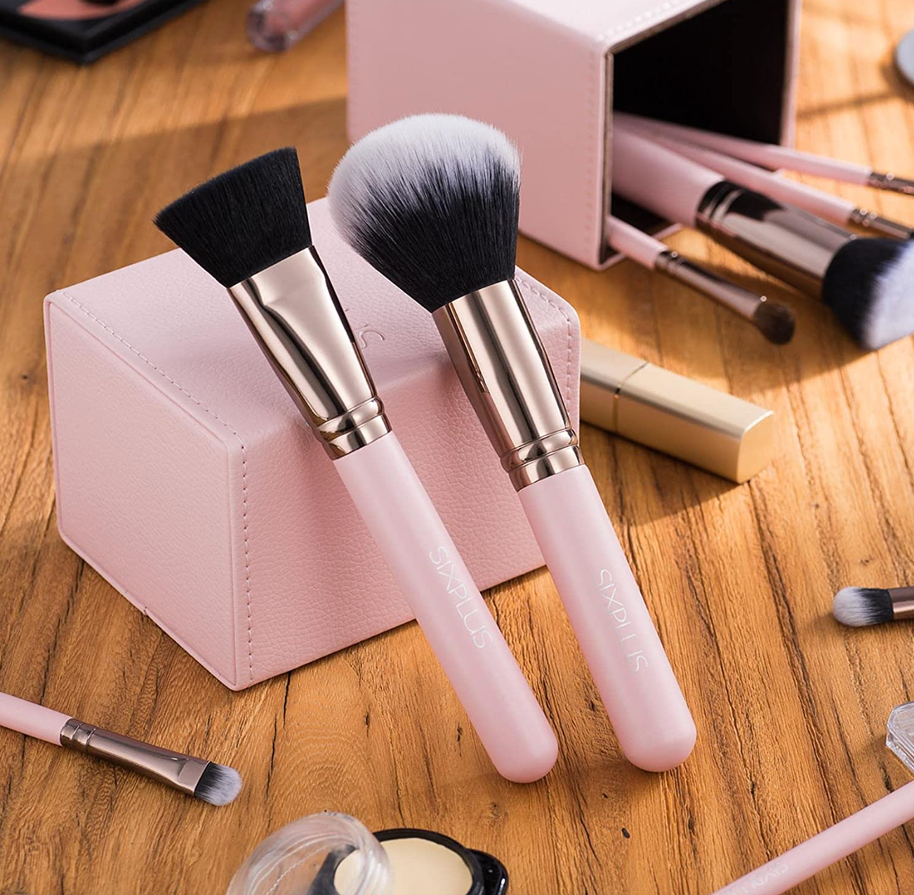 Makeup brush set box