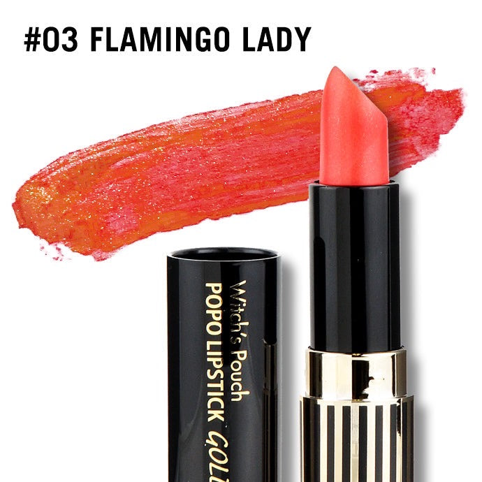 Witch's Pouch Popo Lipstick Gold #03 flamingo lady